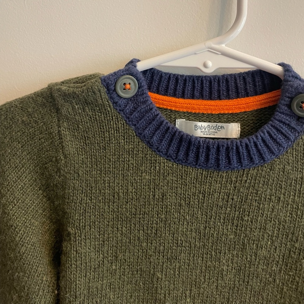 Baby Boden 18-24 Month Fox Sweater Cashmere Blend - Picture 4 of 6
